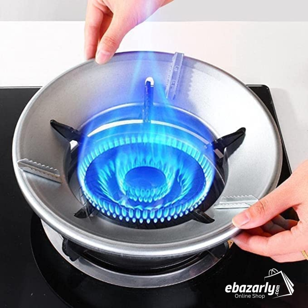 High Efficiency Gas Stove Energy Saving Cover Heat Insulation Pot Holder Wind Shield Rack